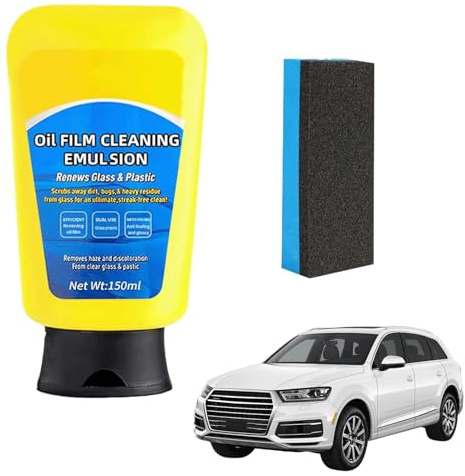 SoapamiOil Film Emulsion Glass Cleaner,Soapami Automotive Glass Oil Film Remover, Car Coating Spray Quick Effect Coating Agent, Window Cleaner, Great for Indoor & Outdoor Glass Surfaces (1)