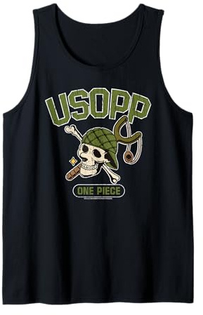 One Piece Usopp Chapeau de paille Pirates Sniper Slingshot Anime Débardeur
