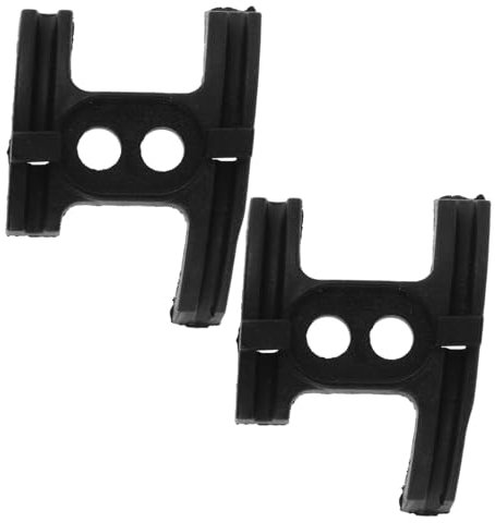 Kisangel Guías de Pedalier para Bicicleta de Plástico con Diseño Antifricción y Doble Orificio, Fácil Instalación, 2 Tornillos Incluidos para Mantenimiento de Bicicletas