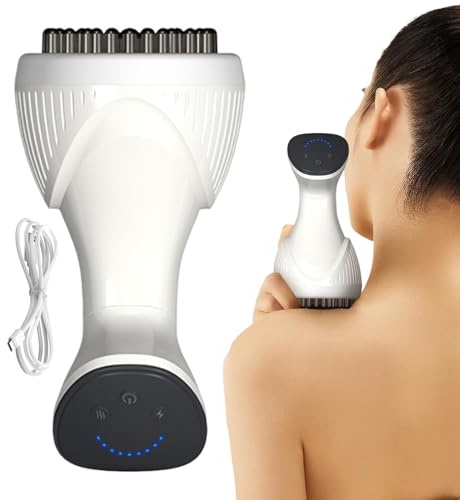 Cellulite Massager - Heat and Muscle Relaxation Massage | Meridian Brush Massage Body | Dredge Meridians Electric Device | Rechargeable Massaging Device with Intelligent Power-Off System for