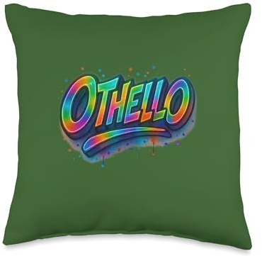 Distressed Othello Shakespeare Tragedy Title Moor Venice Throw Pillow