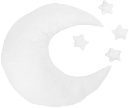 NOLITOY Stern-mond-posierkissen für Babyfotografie Set Foto-Requisiten für Neugeborene Mädchen Accessoires für Fotoshootings Weiches und Sicheres Material für Entwicklungsmomente