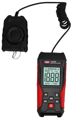 Generic Luxmètre Numérique Professionnel Mesure Lumière 01 à 200000 LX Haute Précision Affichage LCD pour Usine Laboratoire Bureau