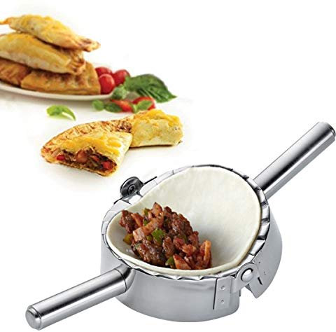 Beste Küchenutensilien Form aus Edelstahl zur Herstellung von Ravioli, Piroggen, Klößchen, Gebäck, Teigformer, Küchenzubehör, edelstahl, silber, Large