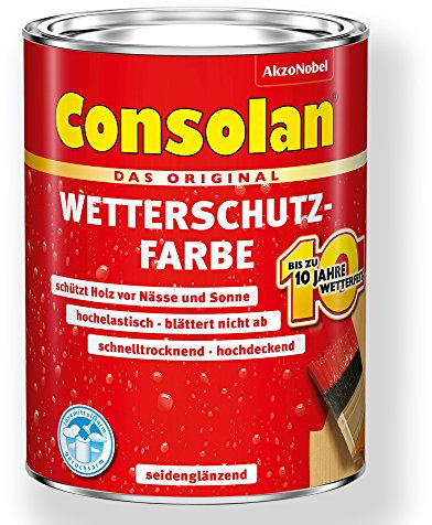 Consolan, vernice per la protezione dagli agenti atmosferici (etichetta in lingua italiana non garantita)