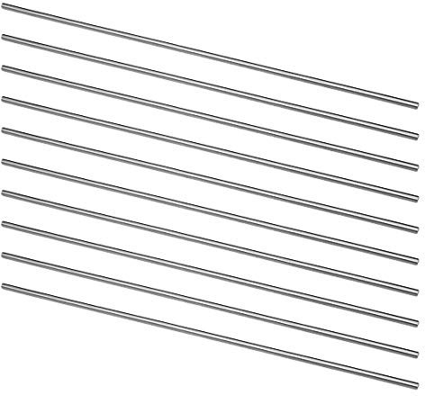 sourcing map 10St Rundstange Stahl, 3mm HSS Drehmeißel, für Wellengetriebe Drehmaschinen Bohrmaschine Miniaturachse, Zylinderstift DIY Werkzeug 200mm Lang