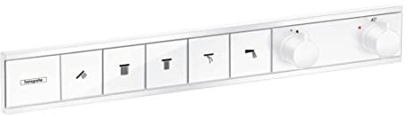 hansgrohe Unterputz Thermostat RainSelect (für 5 Funktionen) Mattweiß