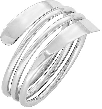 pakilia Anello Resorte #9 – Anello da commercio equo e solidale, realizzato a mano in Messico, argento Sterling 925