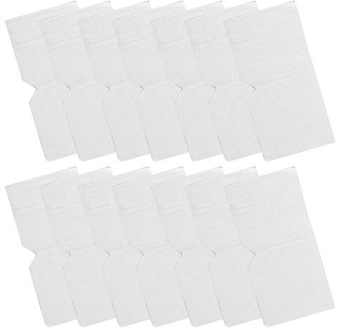 VILLCASE Verstellbarer Eckenschutz Kantenschutz, 100 Stück Verstellbarer Papp Eckschutz Weiß Bilderrahmen Papp Eckschutz Grafikrahmen Eckschutz für Kartons Umzug Versand (17x9cm)