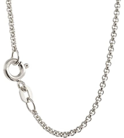 Silberkette Erbskette Breite 1,5mm - 925 Silber, Kettenlänge:45 cm Damenkette