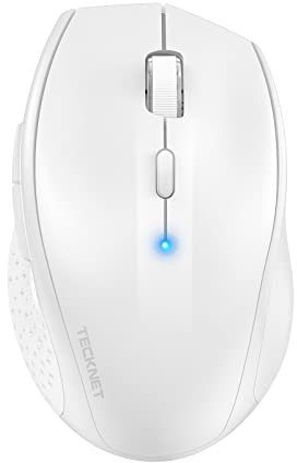 TECKNET Bluetooth Mouse - 4800 DPI Wireless, Ergonomic Portable Mouse for Laptop & Computer - 6 Adjustable DPI, 24 Month Battery Life