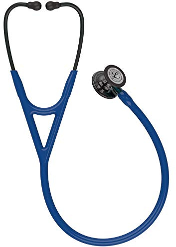 3M Littmann Cardiology IV Stethoskop mit Gratis Gravur und Penlight (Navy/Smoke Edition/High Polish/Blau Stem)