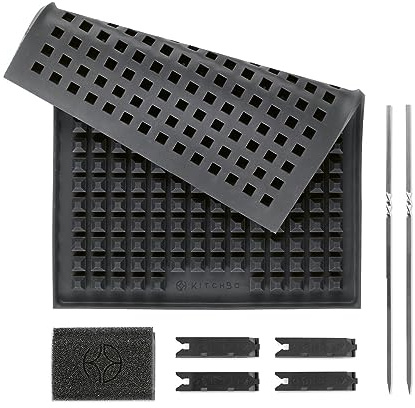 KitchBo Starter Set - die erste Silikon Backmatte mit Klicksystem | Wiederverwendbare Backunterlage mit modularem Stecksystem | Multifunktionaler Einsatzbereich, rundum knusprig aus dem Backofen