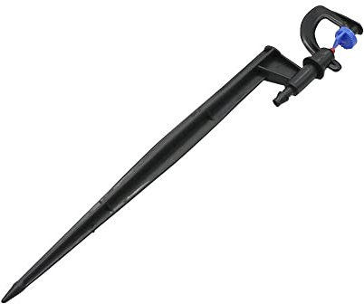 AYAZER 2Sets 180 Degree Refraction G-Type Sector Spray Nozzle with 20cm Bracket Holder Garden Irrigation Sprinklers Connection 1/4 Hose