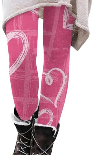 KONG JIMFAN Softshellhose Thermostrumpfhose Damen Leggings Baumwolle Bauchweg Unterhose Softshellhose Damen Winter Gefüttert Thermo Leggings Weiß Damen Nahtlose Leggings(#2 Pink,M)