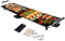 SOARS Teppanyaki - Barbecue elettrico da 1800 W, 90 x 23 cm, con rivestimento antiaderente, temperatura regolabile in 5 livelli, con 6 piccolo supporto per padella e 2 anelli antiaderenti