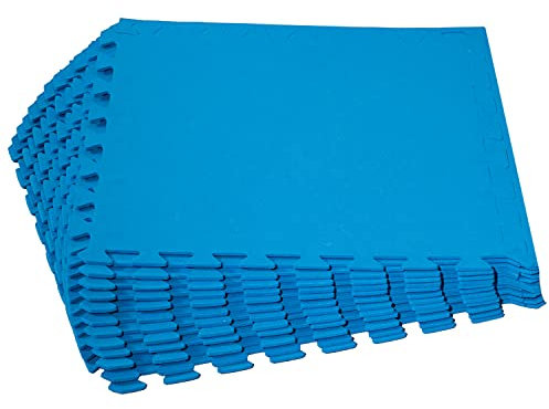 Bodenschutzmatte Pool blau 50x50x0,5cm 12 teilig - 2,9 m² Poolunterlage, Pool Unterlage Outdoor, Poolmatten, Pool Bodenplane, Poolmatte, Pool Unterlegmatte, Poolmatten Schutzboden, Pool Platten