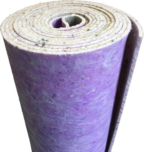 IMPERIAL STUDIOS Luxury Carpet Underlay Roll – 12mm Thick PU Foam Underlayment with Non‑Skid Gripper – 15m² Durable Cushioned Insulation for Carpeted Floors – Thermal & Sound Control – Blue