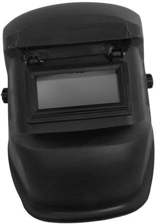 Casco di Saldatura Nero in PC Lente ad Alta Trasparenza