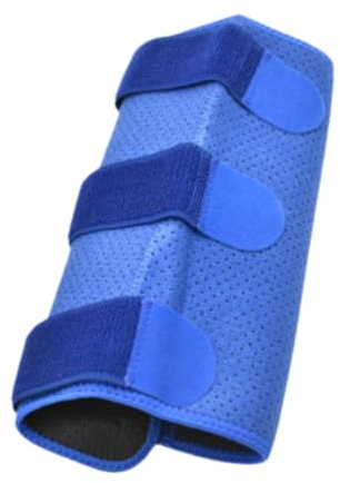 Amagogo Soporte para pantorrilla, soporte para pantorrilla, férula para parte inferior de la pierna, envoltura de neopreno para pantorrilla, funda para, Azul 60x26cm
