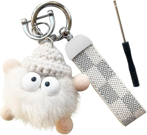 ZVRSUA Schlüsselanhänger für Auto Motorrad,Schlüsselanhänger süße mit Puppen und D Ring，Schlüsselanhänger Personalisiert für Mädchen und Frau，Geschenk für Damen Herren