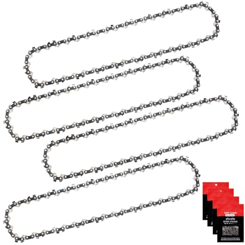 Eyoloty 4x Sägekette 35cm 3/8 LP 1,1mm 52TG Kettensäge für Makita Bosch | Mit Makita DUC353, DUC355, UC3541A, UC3510A, Einhell GP-LC 36/35 Li-Solo, Bosch AKE 35 S, AKE 35-19S, Kärcher CS 330 Bp