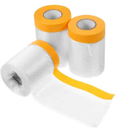 POPETPOP 3 Rollos Película a Prueba De Polvo Película De Pintura Cinta Adhesiva Para Coche Película De Enmascarar Preencintada Enmascaramiento Bragas Protector Transparent Educación Física