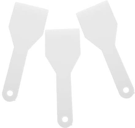 TIDTALEO 3pezzi Raschietto Per Ghiaccio in Plastica Rimuovere Brina Congelatore Strumento Pulizia Cucina Spatola Ghiaccio Frigorifero Accessorio Portatile Resistente Durevole Facile Usare p