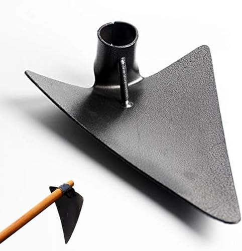 Zappa triangolare, aratro, coltivatore, utensile multiuso, zappa da giardino, teste Heavy Duty, denti in acciaio, dispositivo da giardino adatto per diserbo di erbacce in giardino, scavare trincee