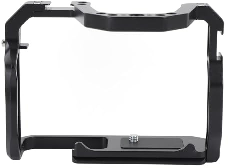 ZAICOLER Gabbia Video per Fotocamera, Estensione Stabilizzatore per Videocamera in Lega di Alluminio Compatibile con 200D 200DII, Opzioni di Montaggio Multiple Leggere e Durevoli per la Fotografia