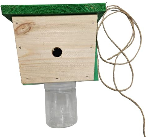 Piège à Abeilles Charpentières | en Bois Anti-Évasion Réutilisable,Piège à Guêpes et Capture d'Abeilles pour l'Extérieur | pour Apiculteurs Terrasse Balcon Cour Jardin Arbre