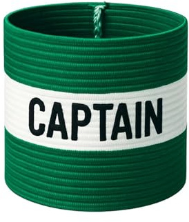 Captains Armband,Adjustable Football Captain's Armband,Captain Band for Adult and Youth,Elastic Arm Band,for Youth Junior Basketball Hockey Rugby Multiplayer Ball Games(Green)