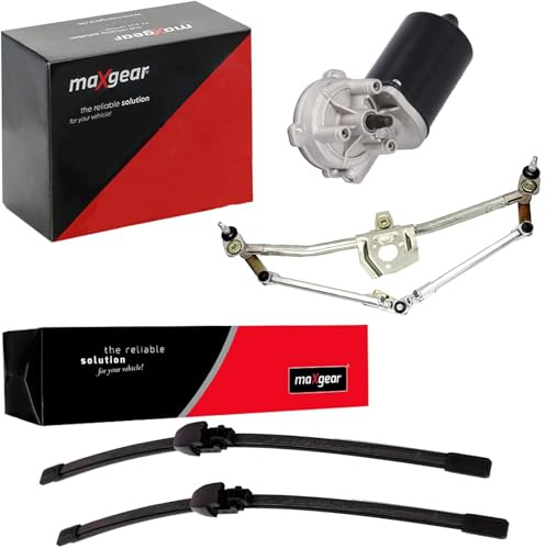 Wischermotor+Gestänge+Wischblatt vorne | 50-0083+57-0022+39-0065 passend für Bora Golf IV Ab Bj 2002