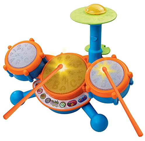 VTech KidiBeats Drum Set (Frustration Free Packaging), Orange