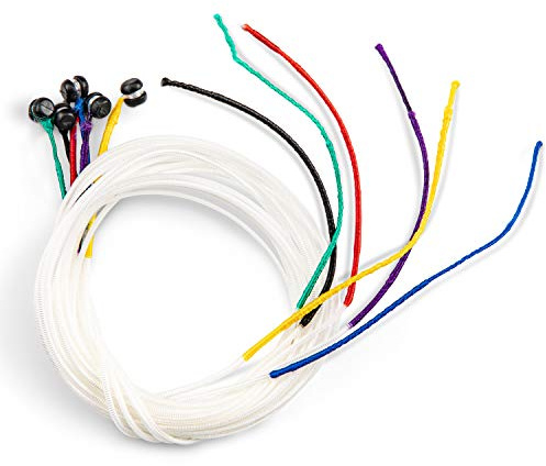 Woet® Nylon Replacement Strings for Toy Guitar, 6 Pieces | Toy Guitar Accessories, 6 Nylon Replacement Strings, Spare String Set, Compatible with Woet® Toy Guitars, Age 3 Years+