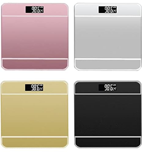 TEMPO DI SALDI Bilancia Pesapersone Elettronica Digitale In Vetro Con Portata Di 180 Kg, Colori assortiti, 1 pezzo