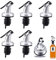 XTUDOU 6 Stück Ausgießer, Flaschenausgießer für öl ABS Auslaufsicher öL Ausgießer mit Klappe Ausgiesser für Flaschen öl für Ölflasche Wein Olivenöl Sirup und Essig