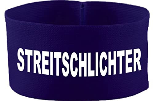 Kleiner Fratz gummielastische Armbinde 5 cm Bedruckt mit STREITSCHLICHTER (Farbe Navyblau) (Gr. 3XL - 33 cm)