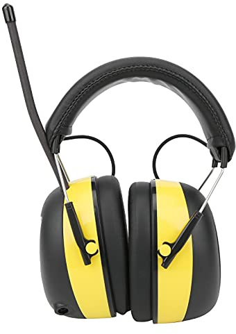 Asixxsix Noise Reduction Safety Ear Muffs, NRR 30 dB Hearing Earmuffs Digital AM FM Radio Stereo Noise Cancelling Headphone for Shooting Construction Hunting for Kids Adult