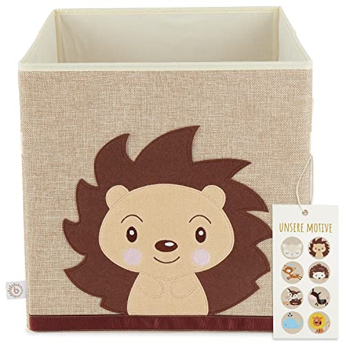 Bieco Igel Piksi - Spielzeugaufbewahrungskiste für den Kallax Regal - 33x33