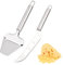 Chstarina 2 pcs Cuchillos para Queso, Cortador de Queso de Acero Inoxidable, Rebanador de Queso para queso blando y queso duro