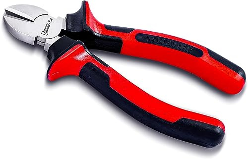 Zeguard 160mm Wire Cutters, Precision Diagonal Cutting Pliers with Anti-Slip Handle, 6-inch Professional Wire Pliers Snips Nippers
