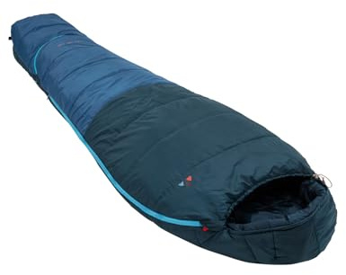Vaude Kobel Adjust 500 II sovsäck, baltic sea – Justerbar Längd, Mumieform, Återvunnen Polyester