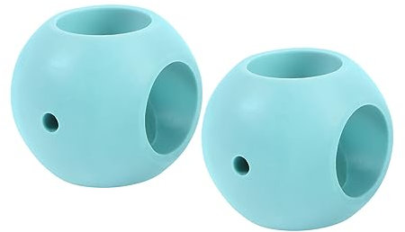 LALAFINA Magnetic Laundry Washing Balls 2pcs Set Washing Machine Lint Catchers Water Purification Dryer Balls for Clothes Cleaning and Pet Hair Removal
