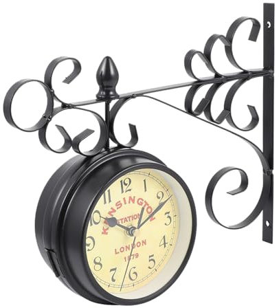 MAGICLULU Einzigartiges Aussehen Wanduhr Im Europäischen Stil Minimaler Lärm Für Die Inneneinrichtung