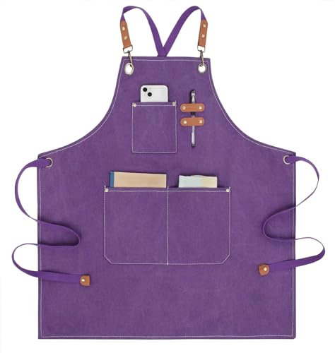 Nanxson grembiule da lavoro regolabile grembiule da barbiere grembiule da cucina grembiule da lavoro con tasche CF3174