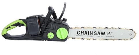 locwanot Chainsaw 16 Inch, Brushless Cordless Battery Powered Chain Saw, Battery Chainsaw Power Chain Saws with 2 * 4.0Ah Battery & 2 Charger, Electric Chainsaw for Trees Wood Farm Cutting UK