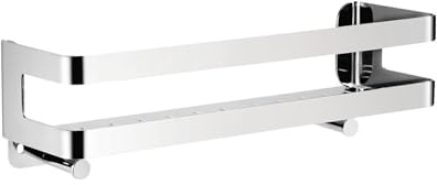 RYing Duschablage Edelstahl Badezimmer Organizer, Duschregal mit Haken für Shampoo und Duschgel (Silber) (30cm)