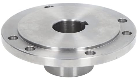 Flangia di Collegamento del Mandrino, Acciaio Ad Alto Contenuto di Manganese 6 Fori di Montaggio Flangia del Mandrino del Tornio Dimensioni del Mandrino 125 Mm per K11-125 (30