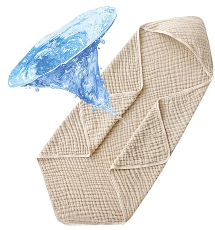 Generico Asciugamano Bambino con Cappuccio | 89 x 89 Cm Cotone - Unisex Asciugatura Rapida per 0-3 Anni Bagno Spiaggia Casa Asilo